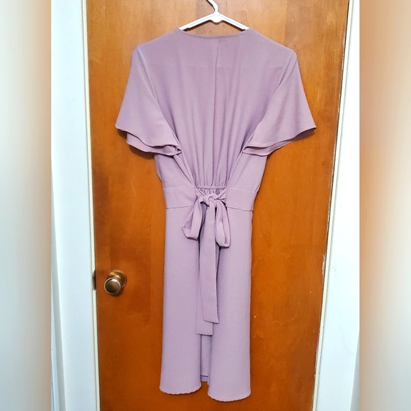 Gilli mauve tie back dress - Picture 4 of 4